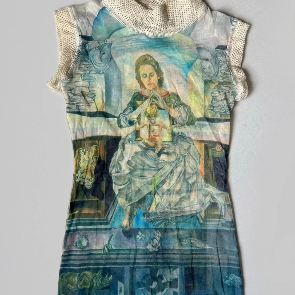 Jean Paul Gaultier Mesh Detail Top